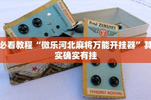 必看教程“微乐河北麻将万能开挂器”其实确实有挂