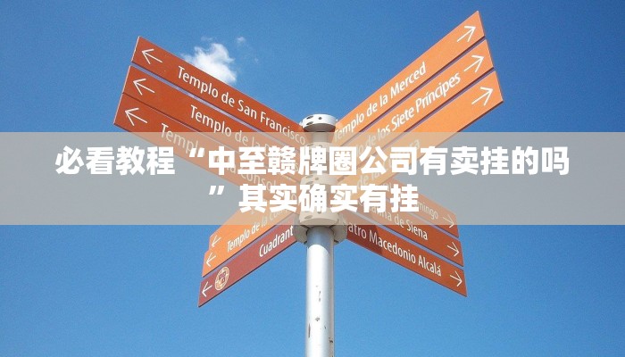 必看教程“中至赣牌圈公司有卖挂的吗”其实确实有挂