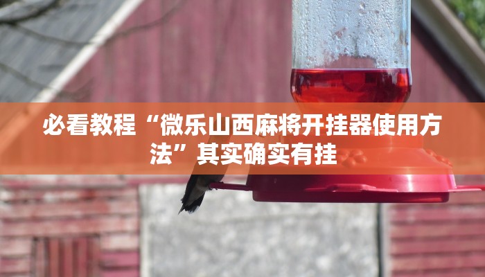 必看教程“微乐跑得快小程序必赢神器免费安装”其实确实有挂