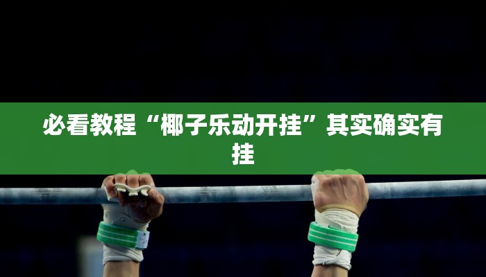 必看教程“椰子乐动开挂”其实确实有挂