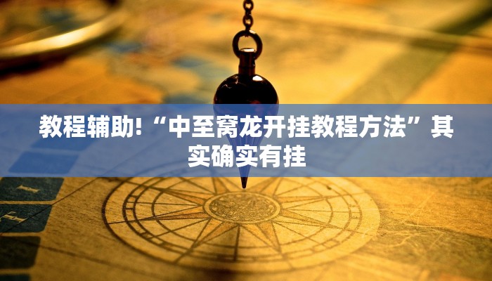 教程辅助!“中至窝龙开挂教程方法”其实确实有挂