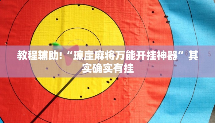 教程辅助!“琼崖麻将万能开挂神器”其实确实有挂